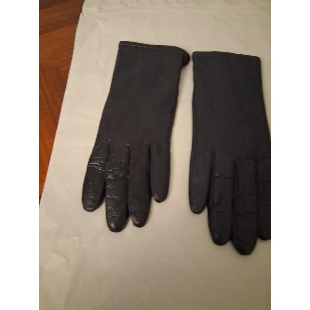 Fownes Vintage Leather Blue Gloves Size 7 Large WPL 9522